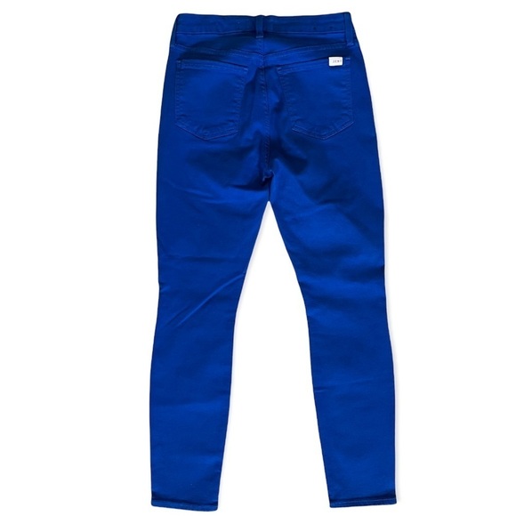 7 For All Mankind Jen7 Skinny Ankle Jeans In Rivera Blue 2 - Picture 5 of 7